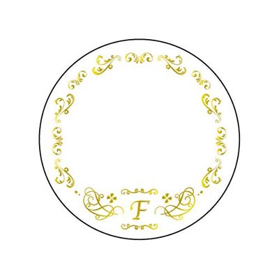 Set of 3 57mm Tin Deco Covers 46 Initial F