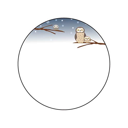 57mm Tin Decor Covers Set of 3 36 Owl
