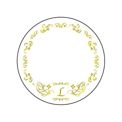 Set of 3 65mm Tin Deco Covers 52 Initial L