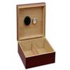 Personalized Engraved Cherry Wood Cigar Humidor 25-50 Cigars view 2