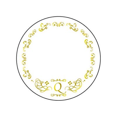Set of 3 65mm Tin Deco Covers 57 Initial Q