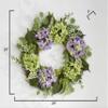 24" Hydrangea Wreath view 2