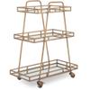 Adore Dcor Addison Bar Cart, Gold view 1