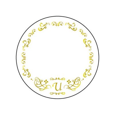 Set of 3 65mm Tin Deco Covers 61 Initial U