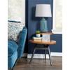 Powell Furniture Linon Carter Two Tiered Metal Side Table in Gunmetal Gray view 2