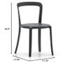 Emeco On & On Recycled Plastic Stacking Chair (Black) view 3