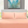Bedding Castle - Luxurious - 800 Series - Egyptian Cotton - 4PC Bed Sheet Set - ( Flat Sheet + Fitted Sheet 28" Deep Pocket + 2 PC Pillow Cases ) - Fade Resistant - (Twin XL, Peach) view 3