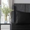 Bedding Castle - Luxurious - 800 Series - Egyptian Cotton - 4PC Bed Sheet Set - ( Flat Sheet + Fitted Sheet 28" Deep Pocket + 2 PC Pillow Cases ) - Fade Resistant - (Twin XL, Black) view 4