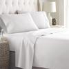 Bedding Castle - Luxurious - 800 Series - Egyptian Cotton - 4PC Bed Sheet Set - ( Flat Sheet + Fitted Sheet 28" Deep Pocket + 2 PC Pillow Cases ) - Fade Resistant - (Twin XL, White) view 1