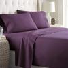 Bedding Castle - Luxurious - 800 Series - Egyptian Cotton - 4PC Bed Sheet Set - ( Flat Sheet + Fitted Sheet 28" Deep Pocket + 2 PC Pillow Cases ) - Fade Resistant - (Twin XL, Purple) view 1