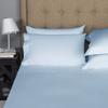 Bedding Castle - Luxurious - 800 Series - Egyptian Cotton - 4PC Bed Sheet Set - ( Flat Sheet + Fitted Sheet 28" Deep Pocket + 2 PC Pillow Cases ) - Fade Resistant - (Twin XL, Light Blue) view 2