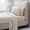 Bedding Castle - Luxurious - 800 Series - Egyptian Cotton - 4PC Bed Sheet Set - ( Flat Sheet + Fitted Sheet 28" Deep Pocket + 2 PC Pillow Cases ) - Fade Resistant - (Twin XL, Ivory) view 2