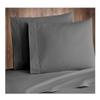 Bedding Castle - Luxurious - 800 Series - Egyptian Cotton - 4PC Bed Sheet Set - ( Flat Sheet + Fitted Sheet 28" Deep Pocket + 2 PC Pillow Cases ) - Fade Resistant - (Twin XL, Dark Grey) view 3