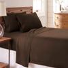 Bedding Castle - Luxurious - 800 Series - Egyptian Cotton - 4PC Bed Sheet Set - ( Flat Sheet + Fitted Sheet 28" Deep Pocket + 2 PC Pillow Cases ) - Fade Resistant - (Twin XL, Chocolate) view 2