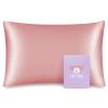 OLESILK Toddler 100% Mulberry Silk Pillowcase, Zipper, 13"x 18", Coral Pink view 1