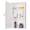 Byya Single Mirrored Bathroom Cabinet, Wall -Mounted Storage Organizer, Medicine Cabinet with Single Doors & Adjustable Shelf in 3 Positions,Space Saving for Bathroom, Vestibule, Bedroom view 3