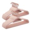Amiff Velvet Hangers, Non Slip Clothing Hangers, Rose Thin Design, 360 Rotating Chrome Hook, Notched Shoulders, 17.5 Inch, Pack of 150 view 1