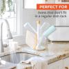 Full Circle Branch Out, Upright Kitchen Drying Rack, Ceramic Base, Perfect for Bottles, Dishcloths, and Bags view 4