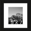 Frame It Easy 5 x 7 Black Natural WoodFrame (Dayton) with Matting view 1