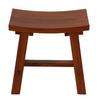 Bare Decor Dorsey Accent Stool with Curved Seat, 17", Brown view 4