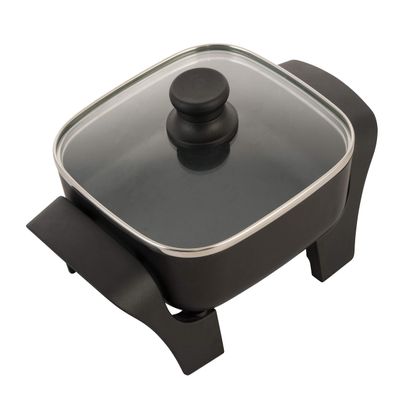 8-Inch Nonstick Electric Skillet with Glass Lid