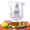 2-Speed Hand Blender and Food Processor with Balloon Whisk (White) view 3