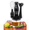 2-Speed Hand Blender and Food Processor with Balloon Whisk (Black) view 2
