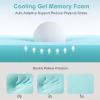 EDILLY 3 Inch Cooling Gel Memory Foam Mattress Topper Twin Size,with Removable & Washable Bamboo Cover,Soft Breathable Mattress Pad,Bed Topper for Back Pain Relief (38x75) view 4