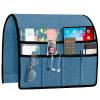 Joywell Chair Caddy Organizer Remote Control Holder for Couch Recliner Armrest Organizer Non Slip Sofa Arm Chair Caddie with 6 Pocket Storage for Magazine, Tablet, Phone, iPad, Classic Blue view 1