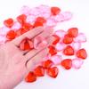 TUPARKA 60 PCS Acrylic Hearts Red Acrylic Hearts for Table Scatter,Home Decoration,Vase Fillers in Valentine's Day view 3