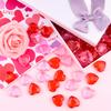 TUPARKA 60 PCS Acrylic Hearts Red Acrylic Hearts for Table Scatter,Home Decoration,Vase Fillers in Valentine's Day view 4