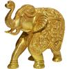 Aakrati Elephant Trunk up Sculpture Made in Brass Metal - Table Decor showpiece for Gift view 4