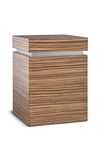 legendURN Wood Laminate Cremation urn Casket 'Zebrano' | Wood Laminate Cremation Urn Casket 'Zebrano'
