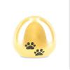 legendURN Gold Coloured Micro Keepsake Ashes urn 'Pawprints' | Affordable Golden Micro Keepsake Ashes Urn 'Pawprints' view 1