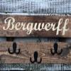 Personalized coat rack your choice of color combination rustic entry way organizer 5 hooks wall mounted storage view 3
