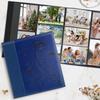 Artmag Photo Album 4x6 1000 Photos, Large Capacity Wedding Family Leather Cover Picture Albums Holds Horizontal and Vertical 4x6 photos with Black Pages(Blue) view 4