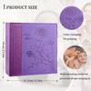 Artmag Photo Album 4x6 1000 Photos, Large Capacity Wedding Family Leather Cover Picture Albums Holds Horizontal and Vertical 4x6 photos with Black Pages(Purple) view 2