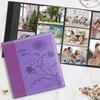 Artmag Photo Album 4x6 1000 Photos, Large Capacity Wedding Family Leather Cover Picture Albums Holds Horizontal and Vertical 4x6 photos with Black Pages(Purple) view 4