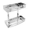 Aexit 304 Stainless Steel 12-inch Wall Mount Two-Tier Rectangle Bathroom Shower Caddy Basket Polished Finish (ca2ce5b90f41e8615b10509bafae471d) view 1