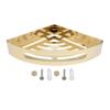 Aexit 304 Stainless Steel 11.4-inch Corner Mount Triangle Bathroom Shower Basket Gold Tone (4ec044d329b0d6bcb2c0f368f30d82c5) view 1