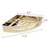 Aexit 304 Stainless Steel 11.4-inch Corner Mount Triangle Bathroom Shower Basket Gold Tone (4ec044d329b0d6bcb2c0f368f30d82c5) view 2