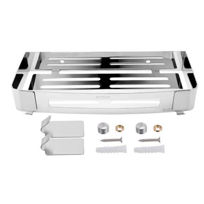 Aexit 12-inch x 4.7-inch 304 Stainless Steel Wall Mount Rectangle Bathroom Shower Basket Polished Finish (9bad1ea8e3d23f874bf2e0aa95b202e4)