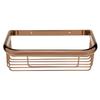 Aexit 10-inch Brass Wall Mount Rectangle Shape Bathroom Shower Basket Caddy Rose Gold (2122c2df89046241566f7b97c954b996) view 3