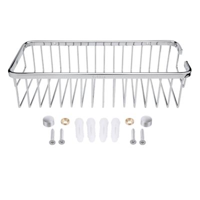 Aexit 304 Stainless Steel 11.6-inch Wall Mount Rectangle Bathroom Shower Basket Silver Tone (2c5be32b8a98ffff99f0b6164e95d838)