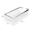 Aexit 304 Stainless Steel 11.6-inch Wall Mount Rectangle Bathroom Shower Basket Silver Tone (2c5be32b8a98ffff99f0b6164e95d838) view 2
