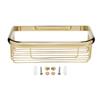 Aexit 10-inch Brass Wall Mount Rectangle Shape Bathroom Shower Caddy Basket Gold Tone (723d87d9f5ec12c603f1e6b3f1c154e5) view 1