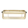 Aexit 10-inch Brass Wall Mount Rectangle Shape Bathroom Shower Caddy Basket Gold Tone (723d87d9f5ec12c603f1e6b3f1c154e5) view 3