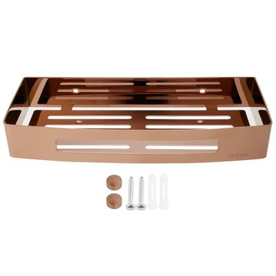 Aexit 304 Stainless Steel 12-inch Wall Mount Rectangle Bathroom Shower Caddy Basket Rose Gold (08b0b23fef510070a5a8f4d1d717b197)