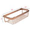Aexit 12-inch Length Brass Rectangle Shape Bathroom Shower Caddy Basket Rose Gold (df30ca6341aa31cfb4bedeb3159a2810) view 2