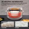 Toshiba Rice Cooker 6 Cup Uncooked  Japanese Rice Cooker with Fuzzy Logic Technology, 7 Cooking Functions, Digital Display, 2 Delay Timers and Auto Keep Warm, Non-Stick Inner Pot, White view 3